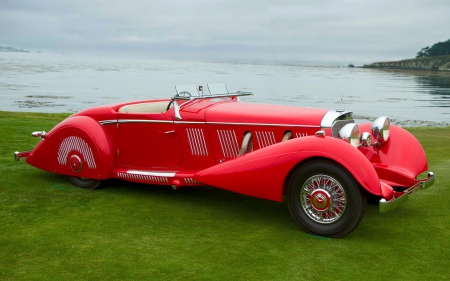 1937 Mercedes 540K - 1937, cars, mercedes, red