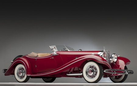 1935 Mercedes 3500 K Roadster - mercedes, red, cars, 1935