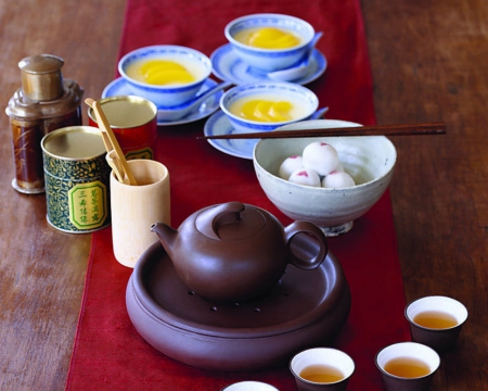 Still Life - cups, tea, teapot, still life