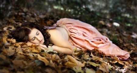 dreamer - pretty, girl, dream, autumn