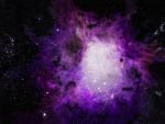 Purple Orion Nebula Abstract