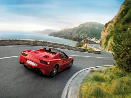 ferrari 458 spider - italian, spider, ferrari, red