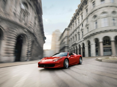 ferrari 458 spider - italian, spider, ferrari, red