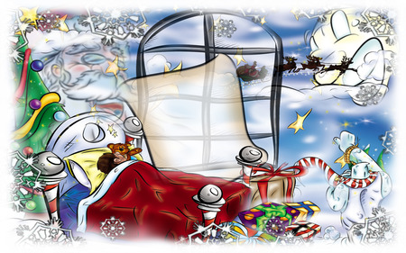 Christmas Dreams (wish list) - comic, christmas, cg, cartoon, cute, dreams, whimsy