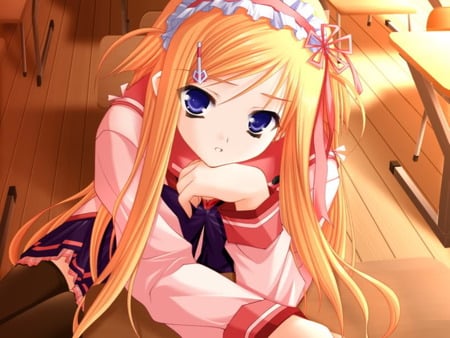 Day Dreaming - anime, cute, girl