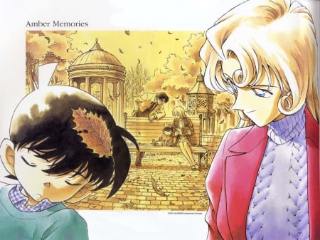 Detective Conan - atumn, fall, conan edogawa, detective conan