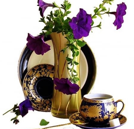 Purple flower arrangement - flowers, still life, photogpraphy, beautiful