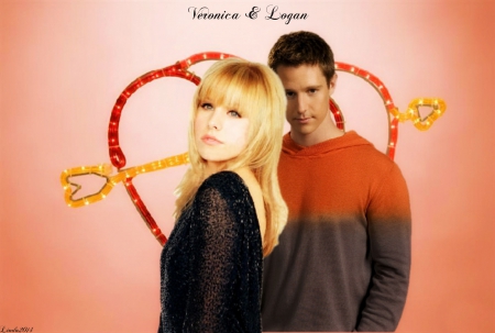 Veronica & Logan - tv series, love, logan echolls, veronica mars