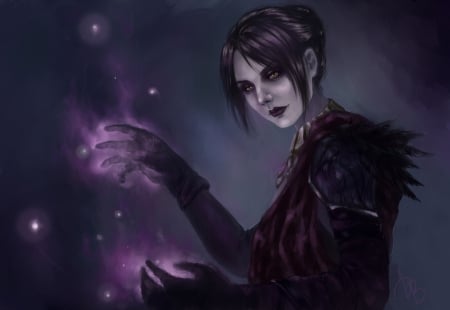 Morrigan - purple, abstract, man, morrigan