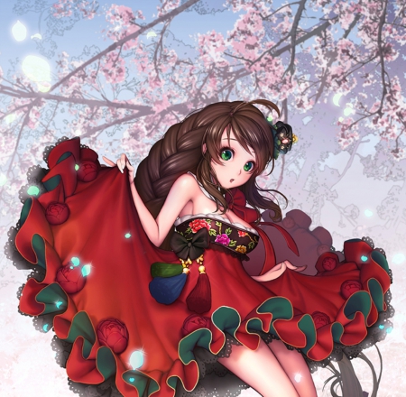 Cute girl - pretty, anime, dress, girl, cute, beauty