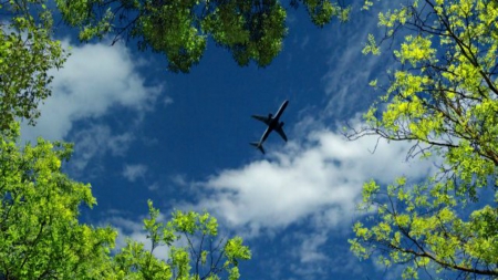 ~*~ Airplane Photography ~*~ - nature, sky, trees, airplane photography, hd wallpaper, clouds