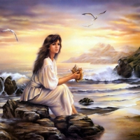 On the banks of the sea