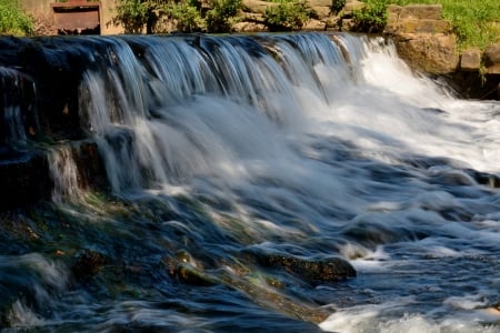 the soothing flow - water stream, summer stream, the soothing flow, water flow