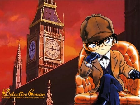 Detective Conan - male, megane, sherlock holmes, conan edogawa, cute, cosplay, detective conan