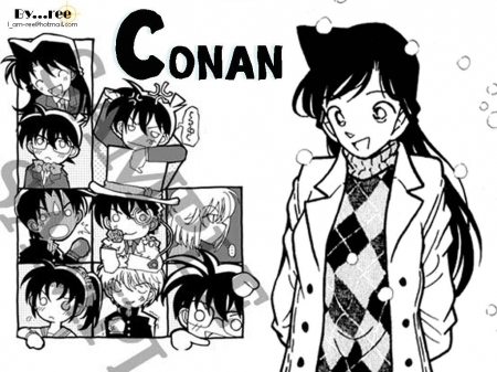 Conan - Cute, Shinichi Kudo, Chibi, Kazuha, Detective Conan, Conan Edogawa, Ran Mouri, Kaito Kid, Hattori Heiji