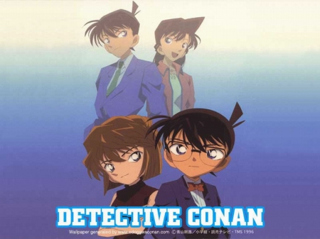 Detective Conan - Detective Conan, Haibara Ai, Conan Edogawa, Ran Mouri, Shinichi Kudo