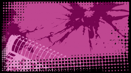 Grunge Display - grunge, abstract, dots, vector, pink