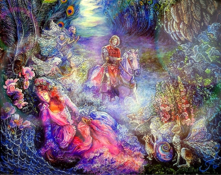 ★Prince and Beauty★ - heaven, pretty, attractions in dreams, creative pre-made, beautiful, paintings, beauty, weird things people wear, colors, lovely, butterfly designs, prince, fantasy, forests, enchanted, love four seasons