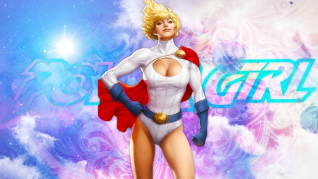 Power Girl - dc universe, karen starr, kara zor-l, dc comics, power girl