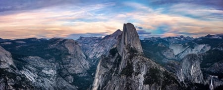 Mountains' Glory - nature, mountains, sky, clouds