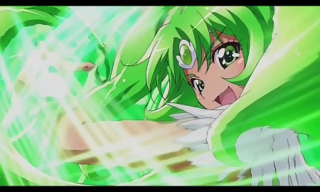 Cure March - beauty, nice, cure march, female, smiling, pretty cure, anime girl, precure, pretty, anime, girl, magical girl, long hair, lovely, green eyes, beautiful, sweet, smile, green hair, happy