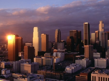 las angeles - cloud, city, sky, building