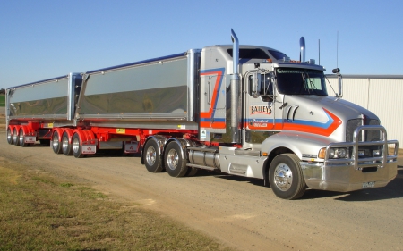 Kenworth Truck And Trailer - kw, semi, trailer, truck