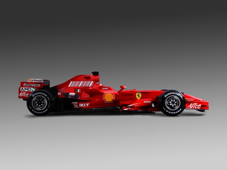 formula 1 ferrari f2008 - racecar, red, italian, ferrari