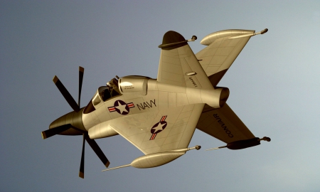 Convair XFY Pogo - american, vtol, tailsitter, contra rotating prop