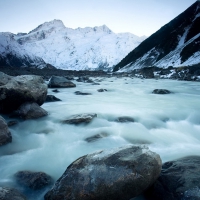 a melting glacier