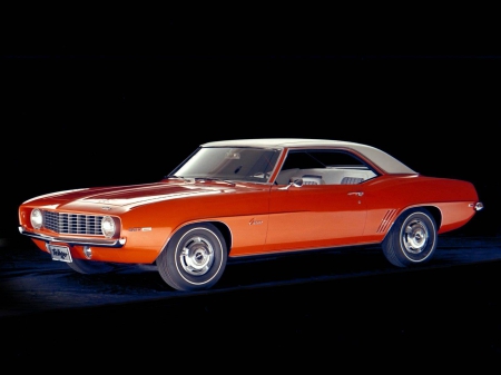 chevrolet camaro - red, camaro, classic, chevolet