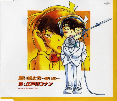 Detective Conan - male, microphone, mic, shinichi kudo, headphones, conan edogawa, cute, detective conan