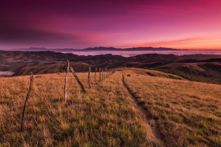 Landscape - nature, sky, clouds, splendor, mountains, sunset, sunrise