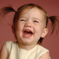 Cute Baby Girl Laughing