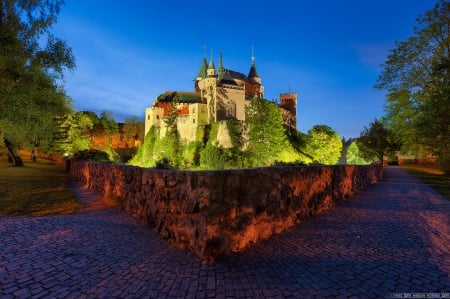 Bojnice Castle in Slovakia - hdr - architecture, bojnicky castle, Bojnice castle, castles