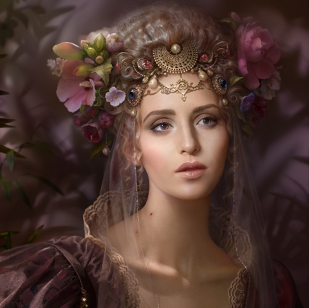 Art - fantasy, face, lady, digital