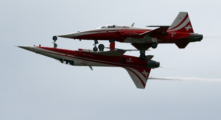 The AIR14 Airshow in Switzerland - show, plane, F-5E, amazing