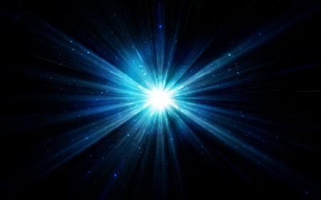 Starlight - digital art, stars, starlight, blue