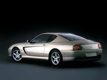 ferrari 456m gt - car, italian, silver, ferrari