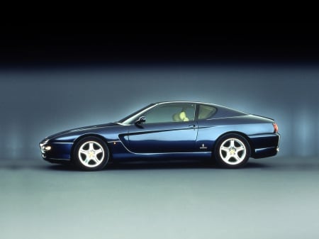 ferrari 456m gt - car, blue, italian, ferrari