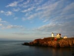 Calm Seascape with Beautiful Lighthouse