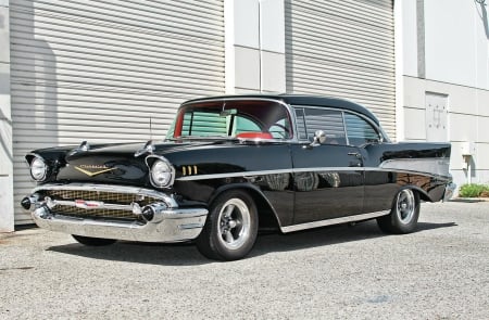 1957-Chevy-Bel-Air - 1957, GM, Black, Classic