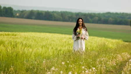 Pretty in the wild fields - summer, field, flowers, pretty