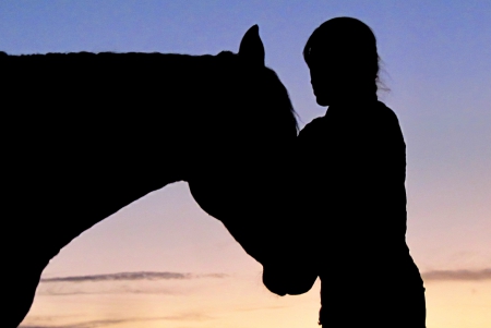 Country Cowgirl - sky, horse, cowgirl, country