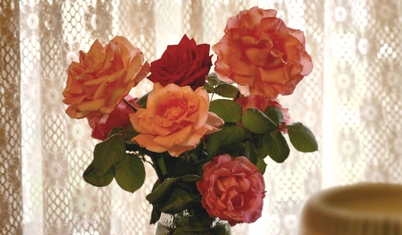 Rose Bouquet F - wide screen, flower, beauty, photo, bouquet, love, still life, romance, roses, photography, floral