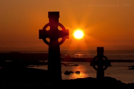 Peaceful sunset - celtic, ocean, sunset, atlantic