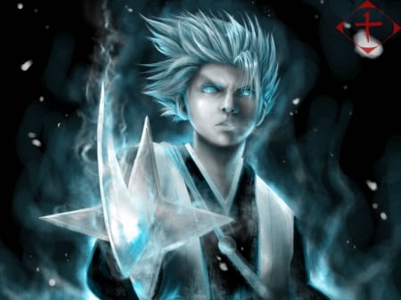 I'll ice you! - bleach, captain, shinigami, zanpakuto, hitsugaya toshiro, ill ice you, 10th division, anime, hyorinmaru, soul, manga