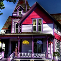 Unusual Purple House