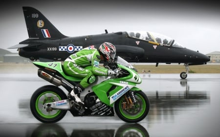 Jet vs Bike - Bike, Jet, Speed, Race