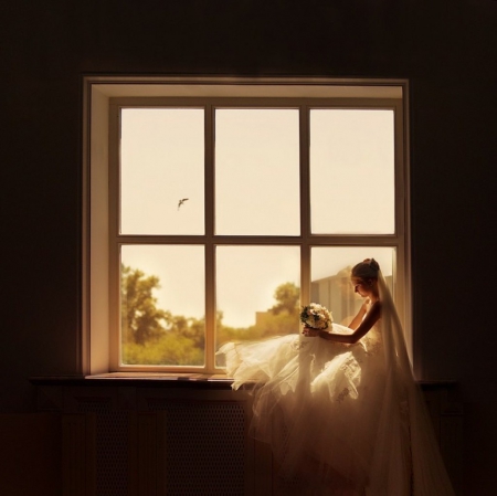 Bride - photography, lady, abstract, model
